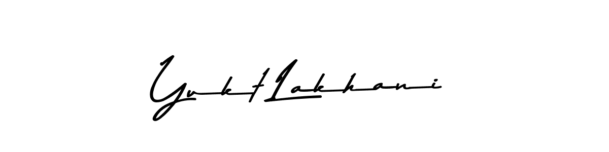 Also You can easily find your signature by using the search form. We will create Yukt Lakhani name handwritten signature images for you free of cost using Asem Kandis PERSONAL USE sign style. Yukt Lakhani signature style 9 images and pictures png