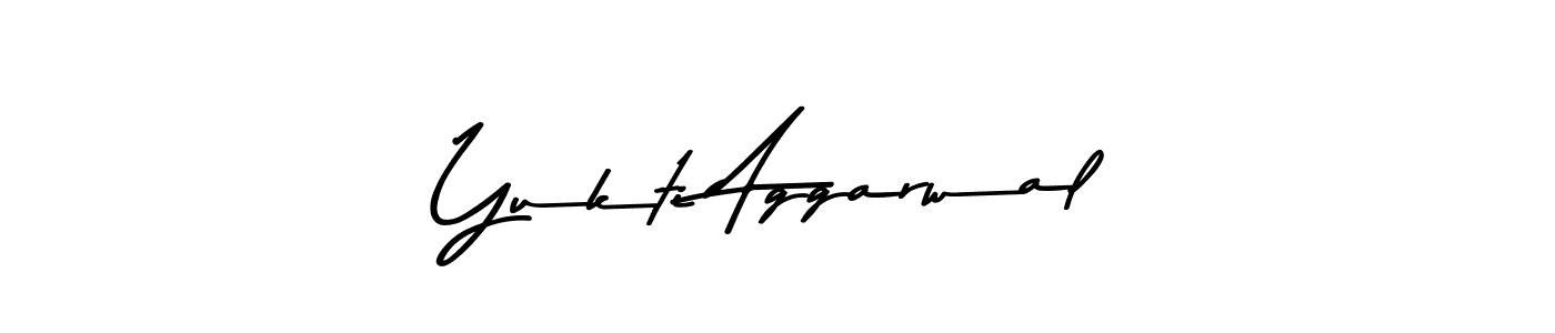 Make a beautiful signature design for name Yukti Aggarwal. With this signature (Asem Kandis PERSONAL USE) style, you can create a handwritten signature for free. Yukti Aggarwal signature style 9 images and pictures png
