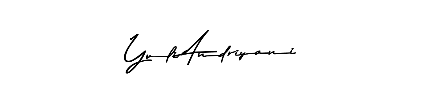 Design your own signature with our free online signature maker. With this signature software, you can create a handwritten (Asem Kandis PERSONAL USE) signature for name Yuli Andriyani. Yuli Andriyani signature style 9 images and pictures png