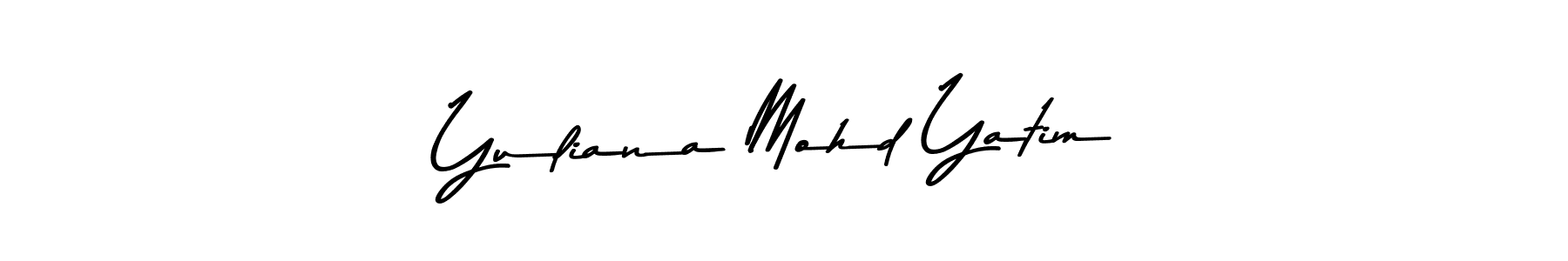 Make a beautiful signature design for name Yuliana Mohd Yatim. Use this online signature maker to create a handwritten signature for free. Yuliana Mohd Yatim signature style 9 images and pictures png