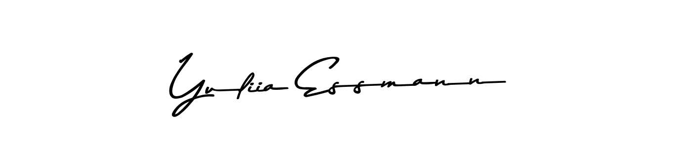 Create a beautiful signature design for name Yuliia Essmann. With this signature (Asem Kandis PERSONAL USE) fonts, you can make a handwritten signature for free. Yuliia Essmann signature style 9 images and pictures png