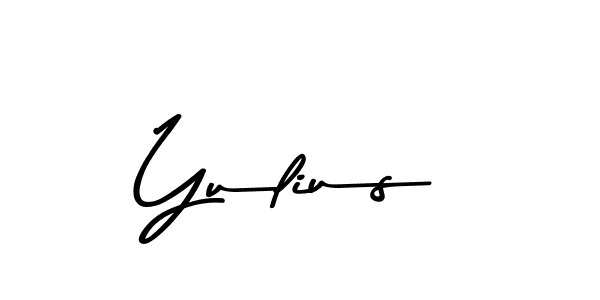 How to make Yulius name signature. Use Asem Kandis PERSONAL USE style for creating short signs online. This is the latest handwritten sign. Yulius signature style 9 images and pictures png