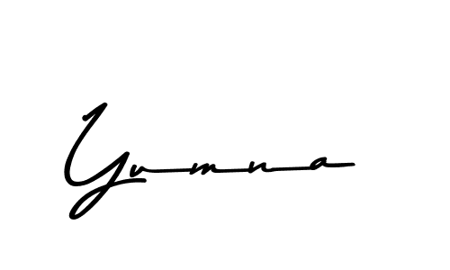 Yumna stylish signature style. Best Handwritten Sign (Asem Kandis PERSONAL USE) for my name. Handwritten Signature Collection Ideas for my name Yumna. Yumna signature style 9 images and pictures png