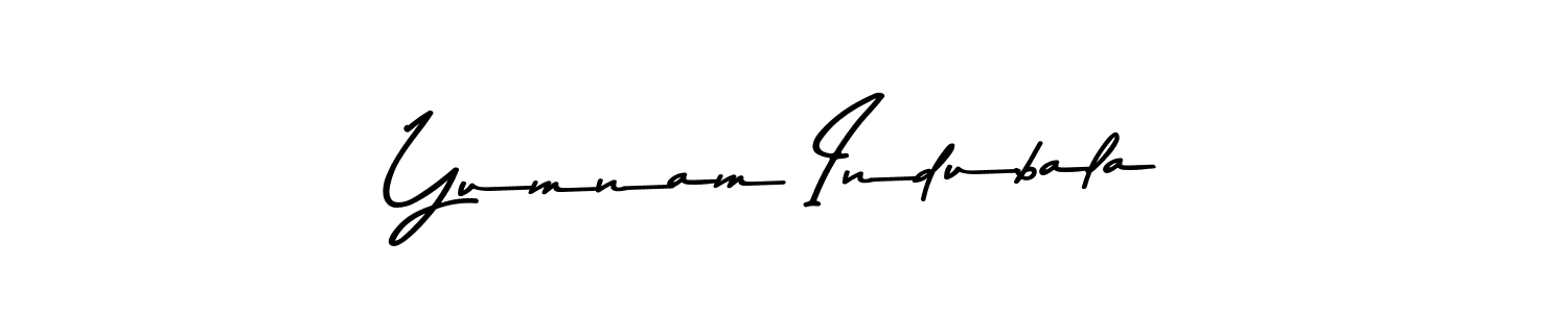 Yumnam Indubala stylish signature style. Best Handwritten Sign (Asem Kandis PERSONAL USE) for my name. Handwritten Signature Collection Ideas for my name Yumnam Indubala. Yumnam Indubala signature style 9 images and pictures png