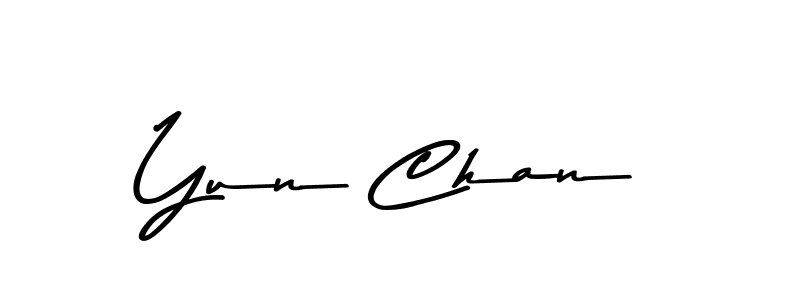 Use a signature maker to create a handwritten signature online. With this signature software, you can design (Asem Kandis PERSONAL USE) your own signature for name Yun Chan. Yun Chan signature style 9 images and pictures png