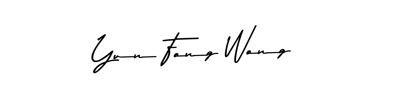 Create a beautiful signature design for name Yun Fong Wong. With this signature (Asem Kandis PERSONAL USE) fonts, you can make a handwritten signature for free. Yun Fong Wong signature style 9 images and pictures png