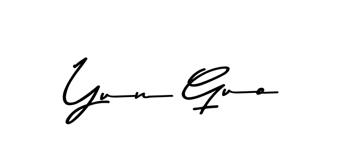 Yun Guo stylish signature style. Best Handwritten Sign (Asem Kandis PERSONAL USE) for my name. Handwritten Signature Collection Ideas for my name Yun Guo. Yun Guo signature style 9 images and pictures png