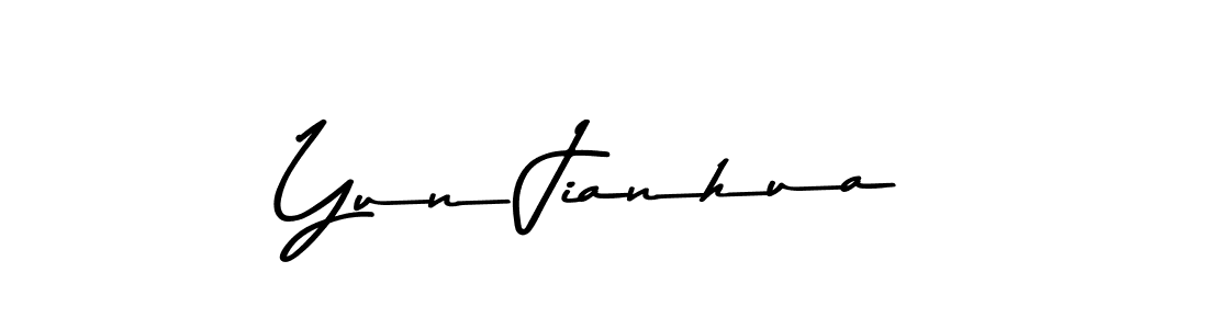 Also You can easily find your signature by using the search form. We will create Yun Jianhua name handwritten signature images for you free of cost using Asem Kandis PERSONAL USE sign style. Yun Jianhua signature style 9 images and pictures png