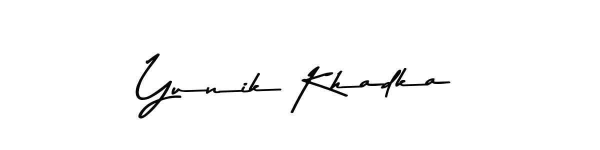 Make a short Yunik Khadka signature style. Manage your documents anywhere anytime using Asem Kandis PERSONAL USE. Create and add eSignatures, submit forms, share and send files easily. Yunik Khadka signature style 9 images and pictures png