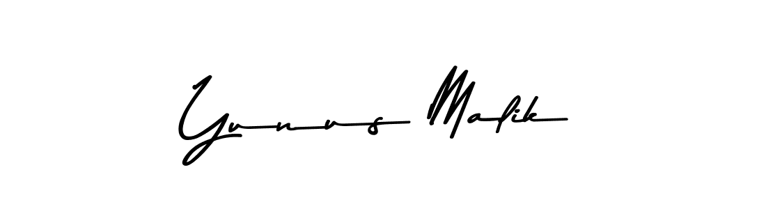 Make a beautiful signature design for name Yunus Malik. With this signature (Asem Kandis PERSONAL USE) style, you can create a handwritten signature for free. Yunus Malik signature style 9 images and pictures png