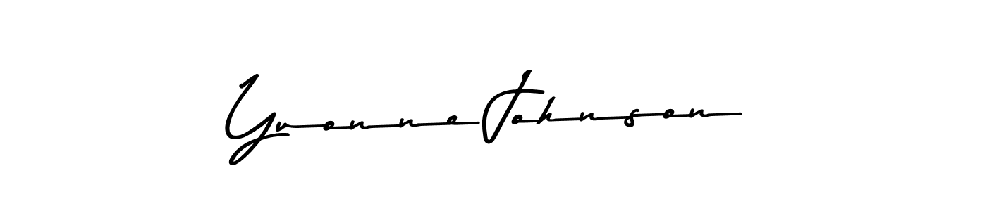 if you are searching for the best signature style for your name Yuonne Johnson. so please give up your signature search. here we have designed multiple signature styles  using Asem Kandis PERSONAL USE. Yuonne Johnson signature style 9 images and pictures png