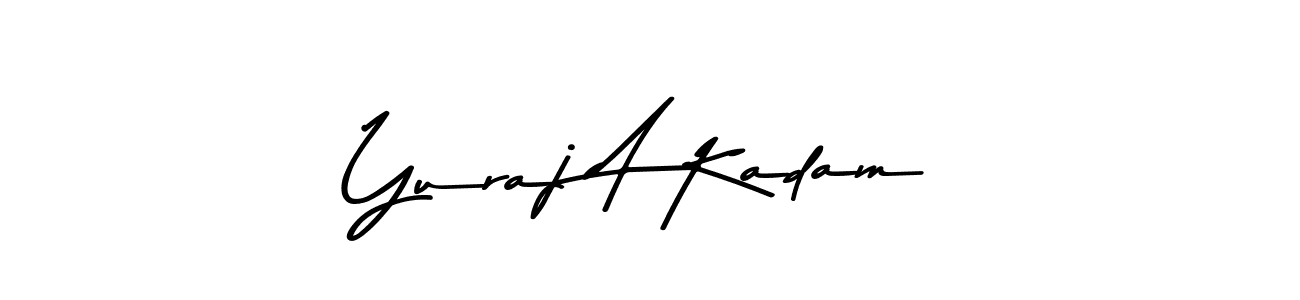 Create a beautiful signature design for name Yuraj A Kadam. With this signature (Asem Kandis PERSONAL USE) fonts, you can make a handwritten signature for free. Yuraj A Kadam signature style 9 images and pictures png