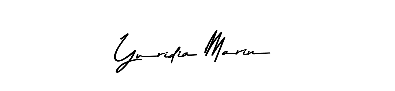Make a beautiful signature design for name Yuridia Marin. Use this online signature maker to create a handwritten signature for free. Yuridia Marin signature style 9 images and pictures png
