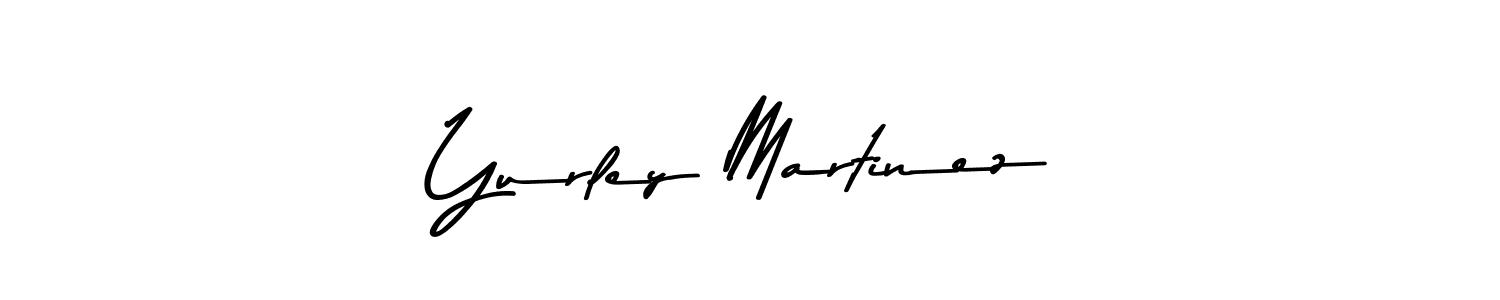 Design your own signature with our free online signature maker. With this signature software, you can create a handwritten (Asem Kandis PERSONAL USE) signature for name Yurley Martinez. Yurley Martinez signature style 9 images and pictures png