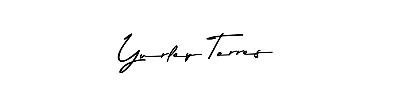 Create a beautiful signature design for name Yurley Torres. With this signature (Asem Kandis PERSONAL USE) fonts, you can make a handwritten signature for free. Yurley Torres signature style 9 images and pictures png