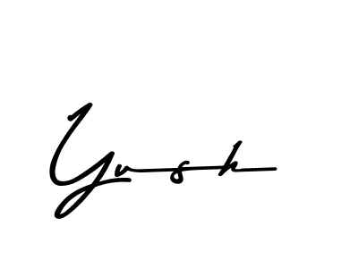 Design your own signature with our free online signature maker. With this signature software, you can create a handwritten (Asem Kandis PERSONAL USE) signature for name Yush. Yush signature style 9 images and pictures png