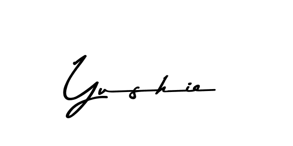 The best way (Asem Kandis PERSONAL USE) to make a short signature is to pick only two or three words in your name. The name Yushie include a total of six letters. For converting this name. Yushie signature style 9 images and pictures png