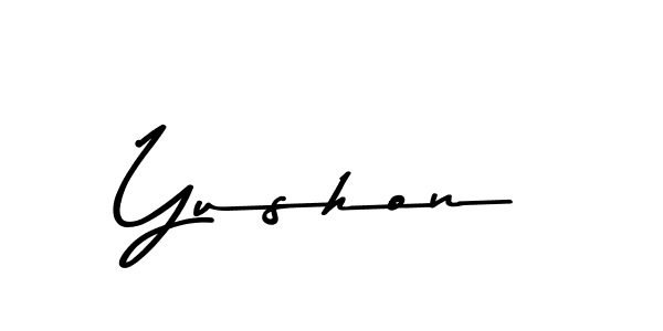 Also You can easily find your signature by using the search form. We will create Yushon name handwritten signature images for you free of cost using Asem Kandis PERSONAL USE sign style. Yushon signature style 9 images and pictures png