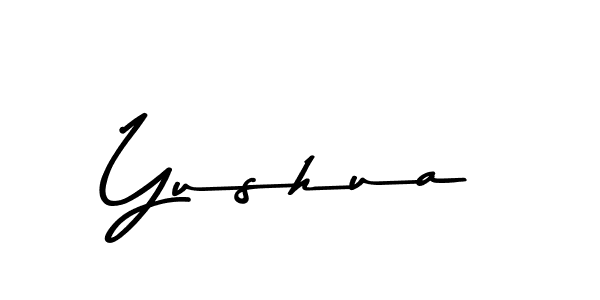 Create a beautiful signature design for name Yushua. With this signature (Asem Kandis PERSONAL USE) fonts, you can make a handwritten signature for free. Yushua signature style 9 images and pictures png