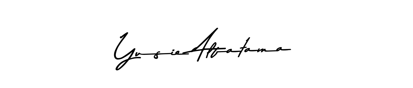 How to make Yusie Alfatama signature? Asem Kandis PERSONAL USE is a professional autograph style. Create handwritten signature for Yusie Alfatama name. Yusie Alfatama signature style 9 images and pictures png