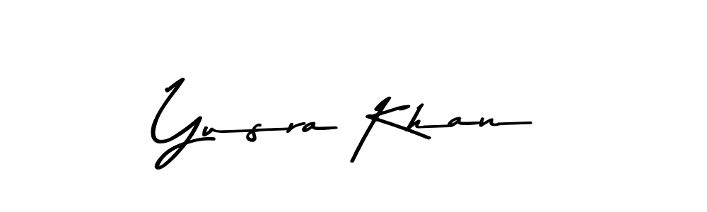 The best way (Asem Kandis PERSONAL USE) to make a short signature is to pick only two or three words in your name. The name Yusra Khan include a total of six letters. For converting this name. Yusra Khan signature style 9 images and pictures png