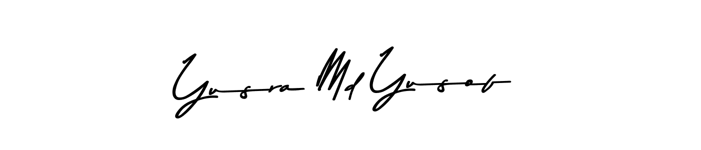 Design your own signature with our free online signature maker. With this signature software, you can create a handwritten (Asem Kandis PERSONAL USE) signature for name Yusra Md Yusof. Yusra Md Yusof signature style 9 images and pictures png