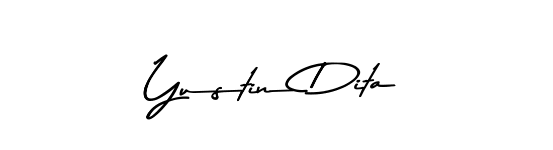 The best way (Asem Kandis PERSONAL USE) to make a short signature is to pick only two or three words in your name. The name Yustin Dita include a total of six letters. For converting this name. Yustin Dita signature style 9 images and pictures png