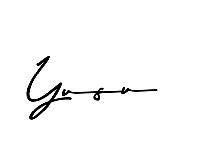 Use a signature maker to create a handwritten signature online. With this signature software, you can design (Asem Kandis PERSONAL USE) your own signature for name Yusu. Yusu signature style 9 images and pictures png