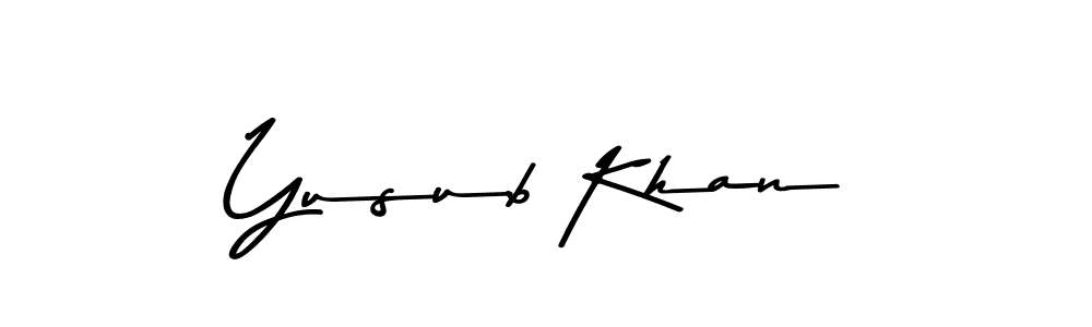 Also we have Yusub Khan name is the best signature style. Create professional handwritten signature collection using Asem Kandis PERSONAL USE autograph style. Yusub Khan signature style 9 images and pictures png