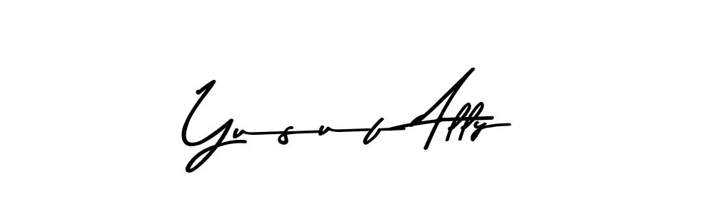 Create a beautiful signature design for name Yusuf Ally. With this signature (Asem Kandis PERSONAL USE) fonts, you can make a handwritten signature for free. Yusuf Ally signature style 9 images and pictures png