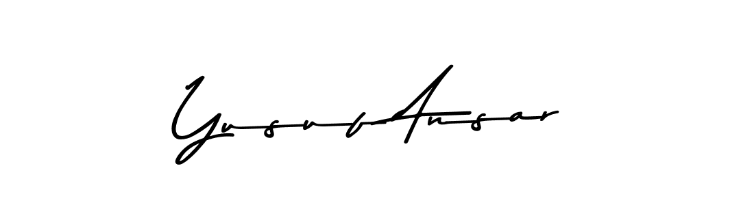 Make a beautiful signature design for name Yusuf Ansar. With this signature (Asem Kandis PERSONAL USE) style, you can create a handwritten signature for free. Yusuf Ansar signature style 9 images and pictures png
