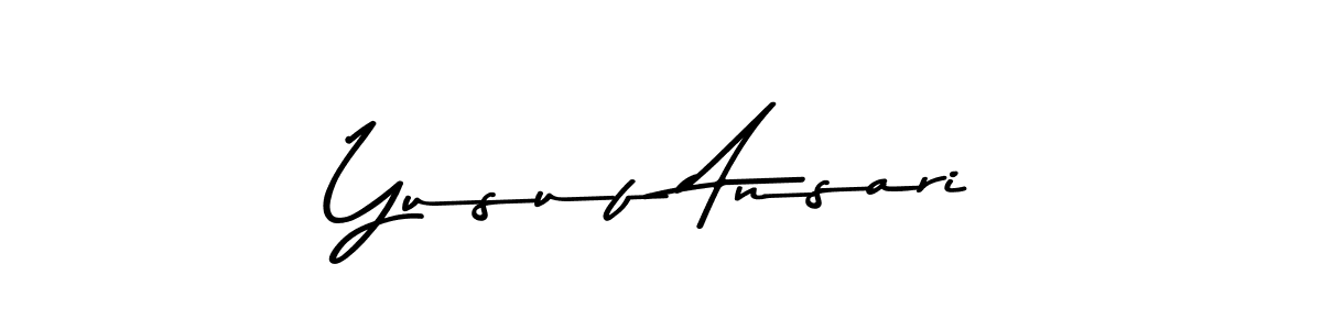 Yusuf Ansari stylish signature style. Best Handwritten Sign (Asem Kandis PERSONAL USE) for my name. Handwritten Signature Collection Ideas for my name Yusuf Ansari. Yusuf Ansari signature style 9 images and pictures png