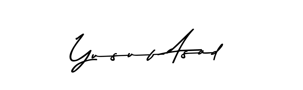 Make a beautiful signature design for name Yusuf Asad. Use this online signature maker to create a handwritten signature for free. Yusuf Asad signature style 9 images and pictures png