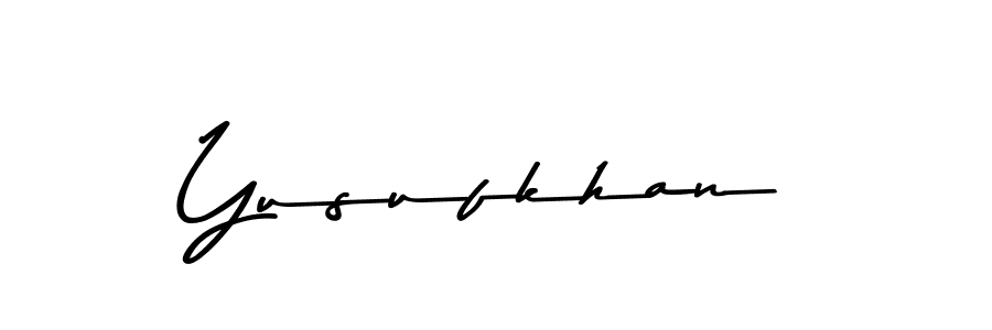 Design your own signature with our free online signature maker. With this signature software, you can create a handwritten (Asem Kandis PERSONAL USE) signature for name Yusufkhan. Yusufkhan signature style 9 images and pictures png