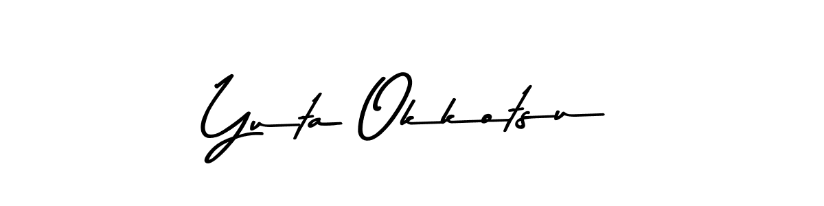 Use a signature maker to create a handwritten signature online. With this signature software, you can design (Asem Kandis PERSONAL USE) your own signature for name Yuta Okkotsu. Yuta Okkotsu signature style 9 images and pictures png