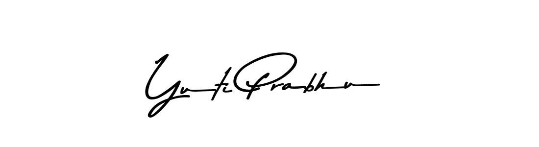 Similarly Asem Kandis PERSONAL USE is the best handwritten signature design. Signature creator online .You can use it as an online autograph creator for name Yuti Prabhu. Yuti Prabhu signature style 9 images and pictures png
