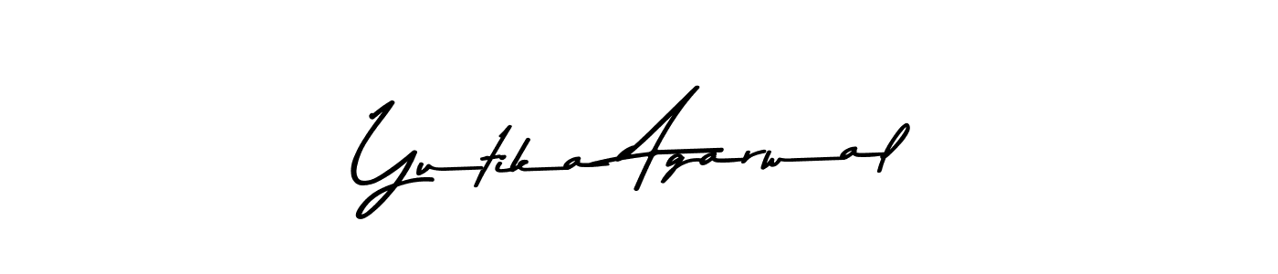 How to make Yutika Agarwal signature? Asem Kandis PERSONAL USE is a professional autograph style. Create handwritten signature for Yutika Agarwal name. Yutika Agarwal signature style 9 images and pictures png