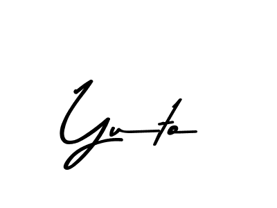 This is the best signature style for the Yuto name. Also you like these signature font (Asem Kandis PERSONAL USE). Mix name signature. Yuto signature style 9 images and pictures png