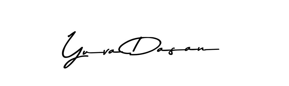 How to make Yuva Dasan name signature. Use Asem Kandis PERSONAL USE style for creating short signs online. This is the latest handwritten sign. Yuva Dasan signature style 9 images and pictures png