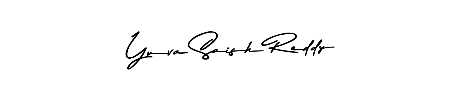 Design your own signature with our free online signature maker. With this signature software, you can create a handwritten (Asem Kandis PERSONAL USE) signature for name Yuva Saish Reddy. Yuva Saish Reddy signature style 9 images and pictures png