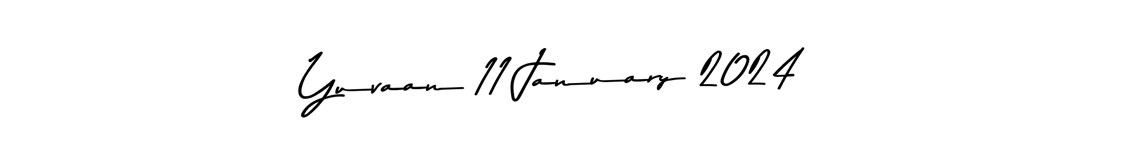 Make a beautiful signature design for name Yuvaan 11 January 2024. Use this online signature maker to create a handwritten signature for free. Yuvaan 11 January 2024 signature style 9 images and pictures png