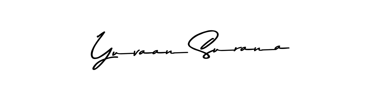 How to make Yuvaan Surana signature? Asem Kandis PERSONAL USE is a professional autograph style. Create handwritten signature for Yuvaan Surana name. Yuvaan Surana signature style 9 images and pictures png