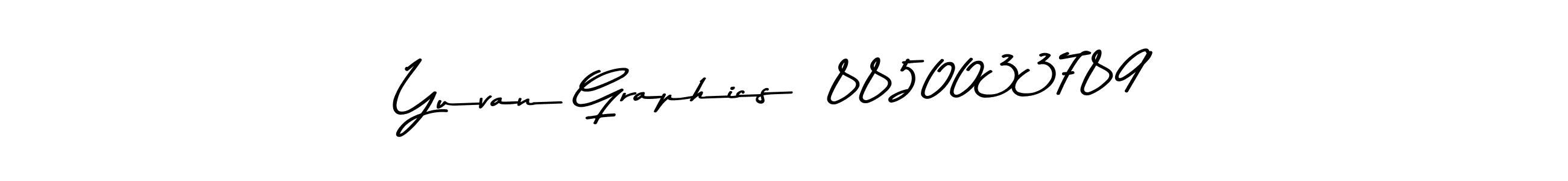 Use a signature maker to create a handwritten signature online. With this signature software, you can design (Asem Kandis PERSONAL USE) your own signature for name Yuvan Graphics  8850033789. Yuvan Graphics  8850033789 signature style 9 images and pictures png