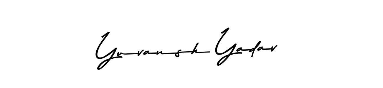 Use a signature maker to create a handwritten signature online. With this signature software, you can design (Asem Kandis PERSONAL USE) your own signature for name Yuvansh Yadav. Yuvansh Yadav signature style 9 images and pictures png