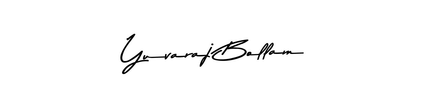 Design your own signature with our free online signature maker. With this signature software, you can create a handwritten (Asem Kandis PERSONAL USE) signature for name Yuvaraj Bollam. Yuvaraj Bollam signature style 9 images and pictures png