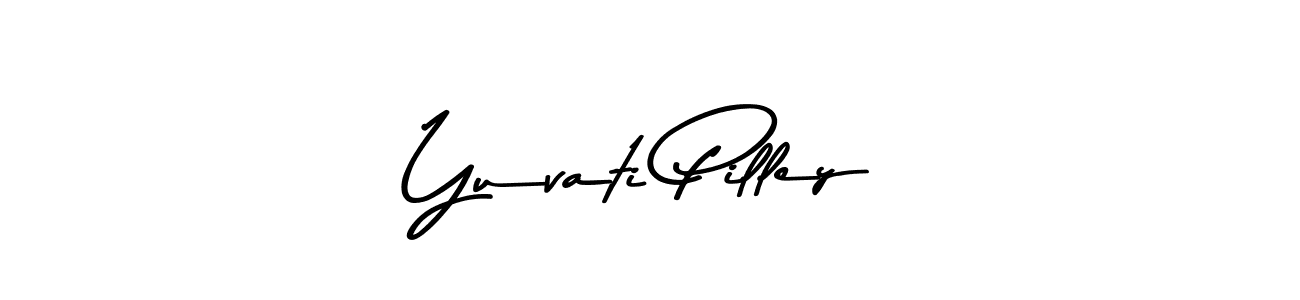 Create a beautiful signature design for name Yuvati Pilley. With this signature (Asem Kandis PERSONAL USE) fonts, you can make a handwritten signature for free. Yuvati Pilley signature style 9 images and pictures png