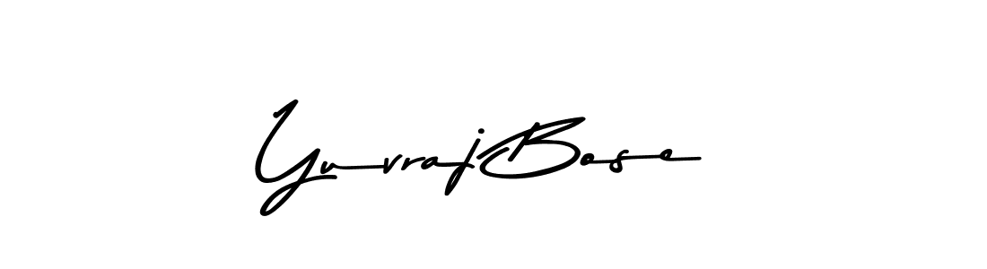 How to make Yuvraj Bose name signature. Use Asem Kandis PERSONAL USE style for creating short signs online. This is the latest handwritten sign. Yuvraj Bose signature style 9 images and pictures png