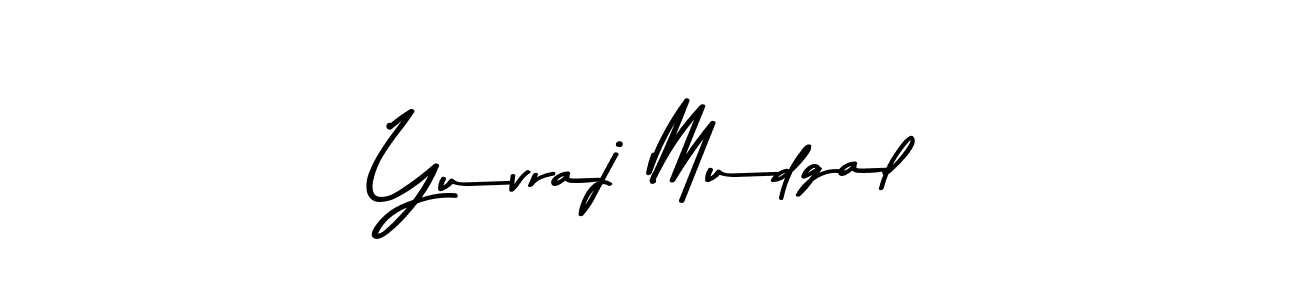 Yuvraj Mudgal stylish signature style. Best Handwritten Sign (Asem Kandis PERSONAL USE) for my name. Handwritten Signature Collection Ideas for my name Yuvraj Mudgal. Yuvraj Mudgal signature style 9 images and pictures png
