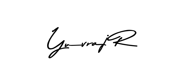 Yuvraj R stylish signature style. Best Handwritten Sign (Asem Kandis PERSONAL USE) for my name. Handwritten Signature Collection Ideas for my name Yuvraj R. Yuvraj R signature style 9 images and pictures png