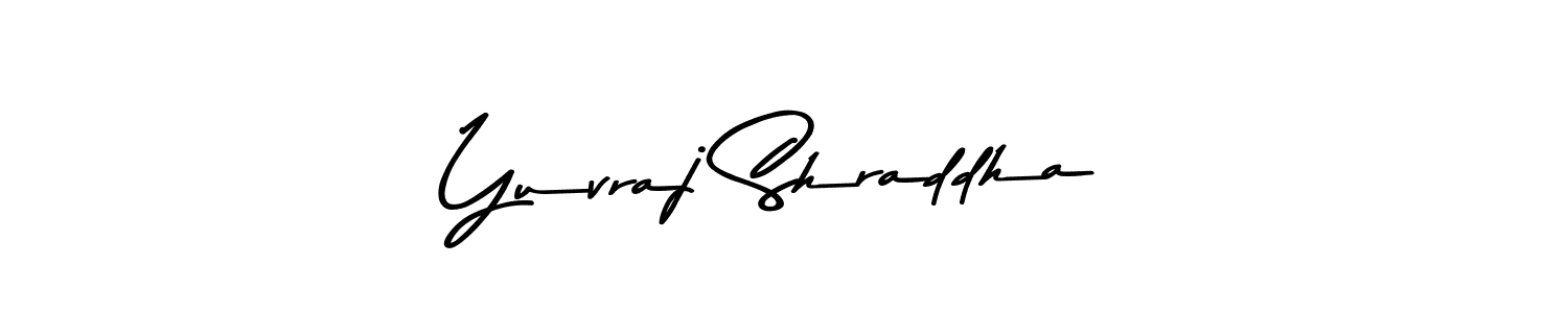 Use a signature maker to create a handwritten signature online. With this signature software, you can design (Asem Kandis PERSONAL USE) your own signature for name Yuvraj Shraddha. Yuvraj Shraddha signature style 9 images and pictures png